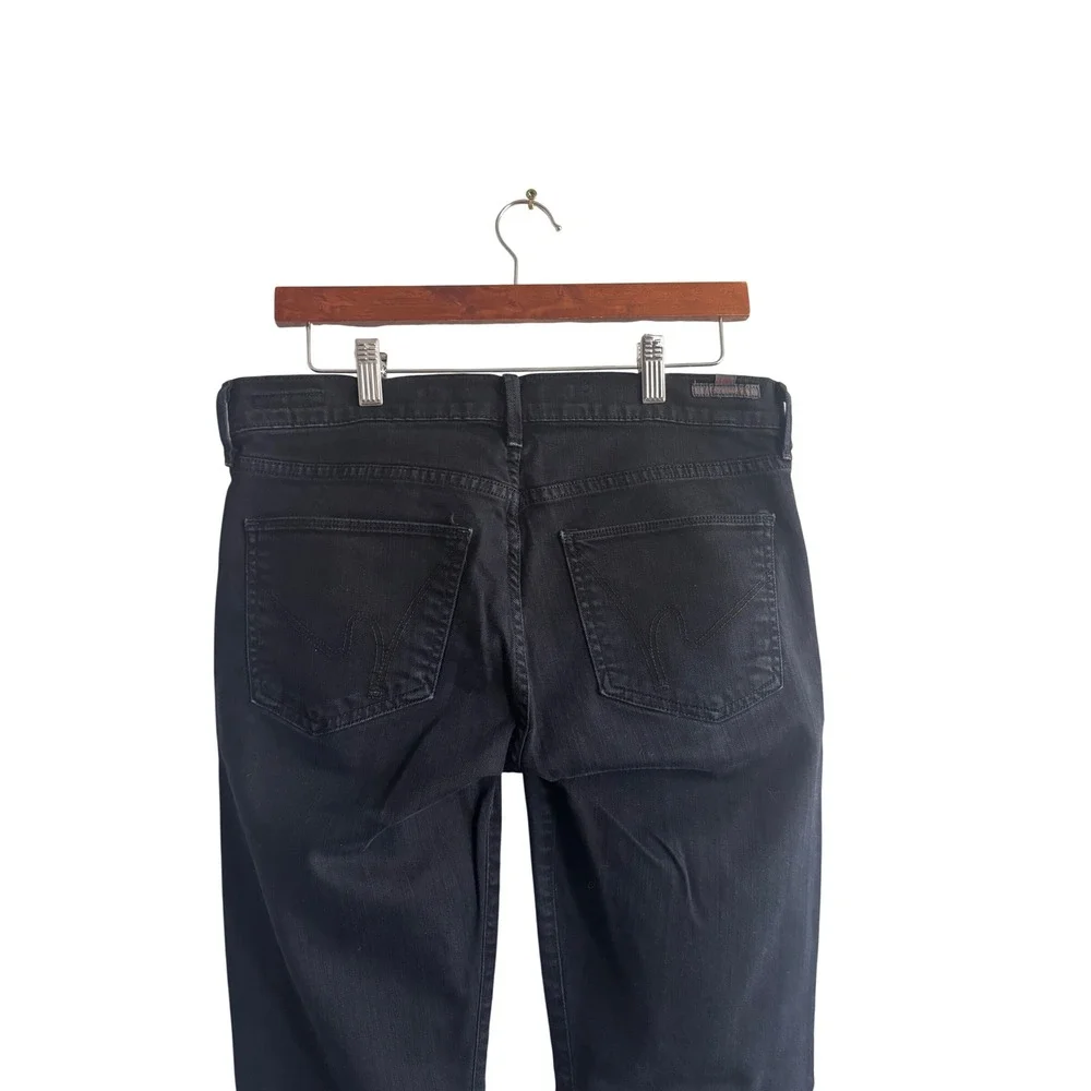 Citizens of Humanity Elson Straight Leg Black Jeans 1306-1405‎ Womens 30